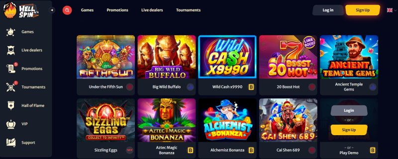 hellspin casino igre