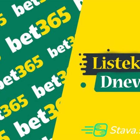 Bet365 listek dneva – četrtek 25.04.2024