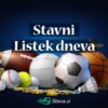 Stavni listek – sreda, 8.01.2026